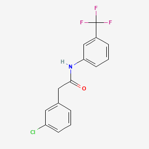 molecular formula C15H11ClF3NO B1182562 2-(3-chlorophenyl)-N-[3-(trifluoromethyl)phenyl]acetamide 
