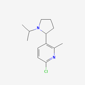 6-Chloro-3-(1-isopropylpyrrolidin-2-yl)-2-methylpyridine