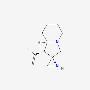 (1'R,2S,8'aR)-1'-(prop-1-en-2-yl)-hexahydro-1'H-spiro[aziridine-2,2'-indolizine]