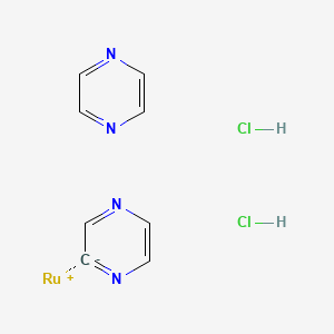 2-Pyrazin-2-ylpyrazine;ruthenium;dihydrochloride