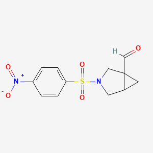 3-(4-Nitrobenzenesulfonyl)-3-azabicyclo[3.1.0]hexane-1-carbaldehyde