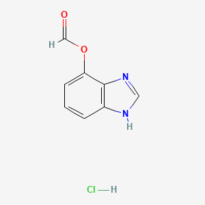 molecular formula C8H7ClN2O2 B11825756 4-Benzimidazole carboxylic acid hydrochloride 