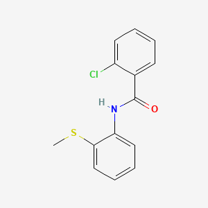 2-chloro-N-[2-(methylsulfanyl)phenyl]benzamide