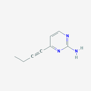 4-(But-1-yn-1-yl)pyrimidin-2-amine