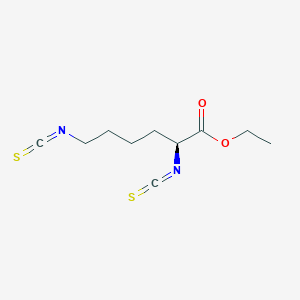 molecular formula C10H14N2O2S2 B11825829 Hexanoic acid, 2,6-diisothiocyanato-, ethyl ester, (S)- 