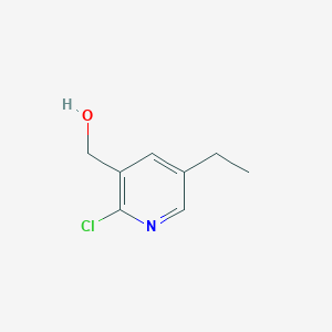 molecular formula C8H10ClNO B11825887 2-chloro-5-ethyl-3-Pyridinemethanol 