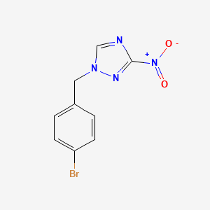 molecular formula C9H7BrN4O2 B1182590 1-(4-bromobenzyl)-3-nitro-1H-1,2,4-triazole 