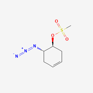 (1S,6S)-6-azidocyclohex-3-en-1-yl methanesulfonate