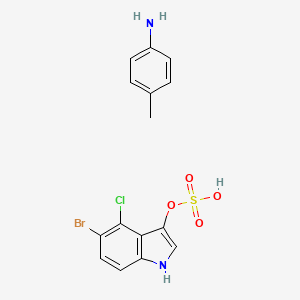 p-Toluidine 5-bromo-4-chloro-1H-indol-3-yl sulfate