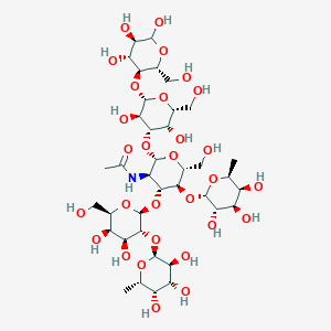 molecular formula C38H65NO29 B11825951 Lacto-N-difucohexaitol I 