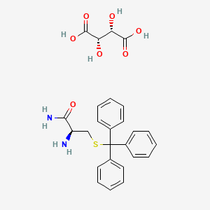 (S)-2-amino-3-(tritylthio)propanamide (2S,3S)-2,3-dihydroxysuccinate