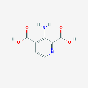 molecular formula C7H6N2O4 B11825989 3-Aminopyridine-2,4-dicarboxylic acid 