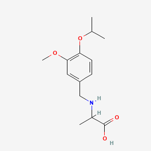 molecular formula C14H21NO4 B1182599 N-(4-isopropoxy-3-methoxybenzyl)alanine 