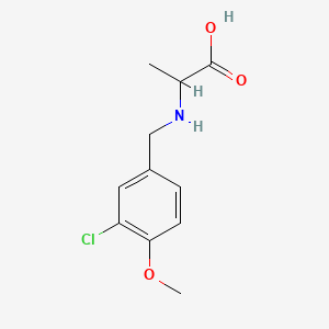 N-(3-chloro-4-methoxybenzyl)alanine