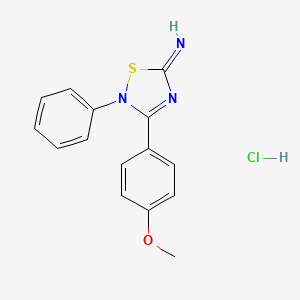 3-(4-methoxyphenyl)-2-phenyl-1,2,4-thiadiazol-5(2H)-imine hydrochloride