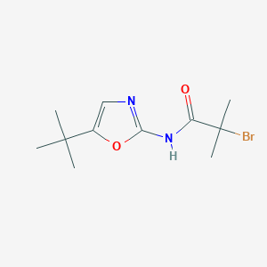 2-Bromo-N-(5-(tert-butyl)oxazol-2-yl)-2-methylpropanamide