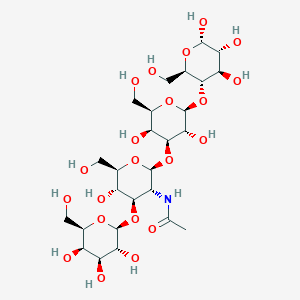 molecular formula C26H45NO21 B11826170 Gal(b1-3)GlcNAc(b1-3)Gal(b1-4)a-Glc 