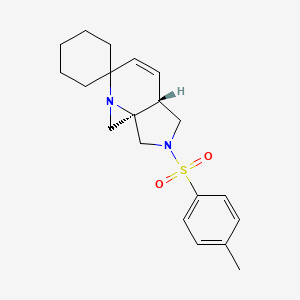 (1R,7R)-9-(4-methylphenyl)sulfonylspiro[3,9-diazatricyclo[5.3.0.01,3]dec-5-ene-4,1'-cyclohexane]