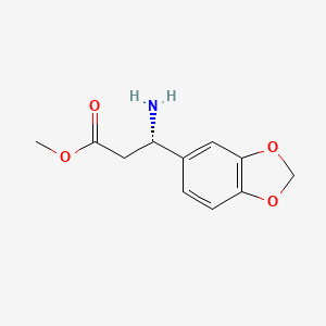 methyl (S)-3-amino-3-(benzo[d][1,3]dioxol-5-yl)propanoate