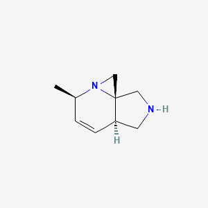 molecular formula C9H14N2 B11826223 (3aR,6R,8aS)-6-methyl-2,3,3a,6-tetrahydro-1H,8H-azirino[1,2-a]pyrrolo[3,4-b]pyridine 