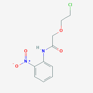 molecular formula C10H11ClN2O4 B11826259 2-(2-Chloroethoxy)-N-(2-nitrophenyl)-acetamide 