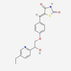 (Z)-5-(4-(2-(5-ethylpyridin-2-yl)-2-hydroxyethoxy)benzylidene)thiazolidine-2,4-dione