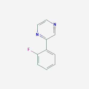 molecular formula C10H7FN2 B11826273 2-(2-Fluorophenyl)pyrazine 