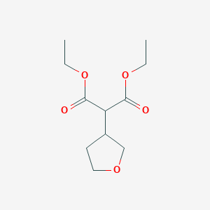 molecular formula C11H18O5 B11826332 Diethyl 2-(tetrahydrofuran-3-yl)malonate 