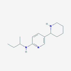 molecular formula C14H23N3 B11826343 N-(sec-Butyl)-5-(piperidin-2-yl)pyridin-2-amine 