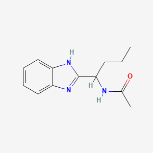 molecular formula C13H17N3O B1182637 N-[1-(1H-benzimidazol-2-yl)butyl]acetamide 