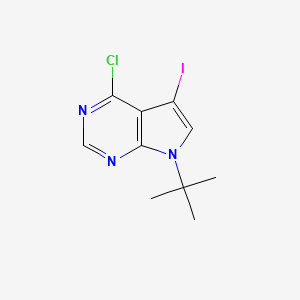 7-(tert-Butyl)-4-chloro-5-iodo-7H-pyrrolo[2,3-d]pyrimidine