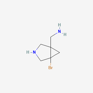 1-{5-Bromo-3-azabicyclo[3.1.0]hexan-1-yl}methanamine