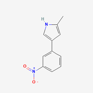 2-methyl-4-(3-nitrophenyl)-1H-pyrrole