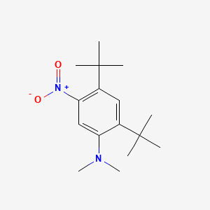molecular formula C16H26N2O2 B1182647 2,4-ditert-butyl-N,N-dimethyl-5-nitroaniline 