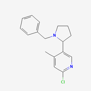 5-(1-Benzylpyrrolidin-2-yl)-2-chloro-4-methylpyridine