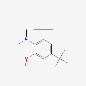 molecular formula C16H27NO B1182661 3,5-Ditert-butyl-2-(dimethylamino)phenol 