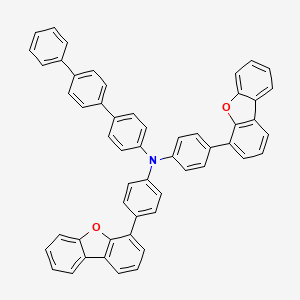 N,N-bis(4-dibenzofuran-4-ylphenyl)-4-(4-phenylphenyl)aniline