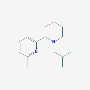 molecular formula C15H24N2 B11826619 2-(1-Isobutylpiperidin-2-yl)-6-methylpyridine 