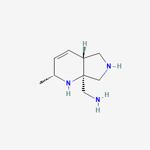 1-[(2R,4aR,7aR)-2-methyl-1H,2H,4aH,5H,6H,7H,7aH-pyrrolo[3,4-b]pyridin-7a-yl]methanamine