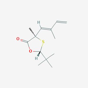 (2R,4R)-2-(1,1-Dimethylethyl)-4-methyl-4-[(1E)-2-methyl-1,3-butadien-1-yl]-1,3-oxathiolan-5-one