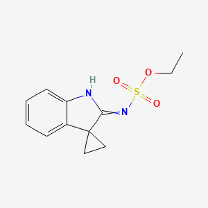 ethyl N-{1',2'-dihydrospiro[cyclopropane-1,3'-indol]-2'-ylidene}sulfamate