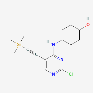 Cyclohexanol, 4-[[2-chloro-5-[2-(trimethylsilyl)ethynyl]-4-pyrimidinyl]amino]-, trans-