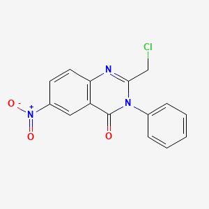 2-(chloromethyl)-6-nitro-3-phenylquinazolin-4(3H)-one