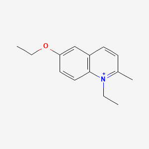 molecular formula C14H18NO+ B1182678 6-Ethoxy-1-ethyl-2-methylquinolinium 