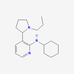 N-Cyclohexyl-3-(1-propylpyrrolidin-2-yl)pyridin-2-amine