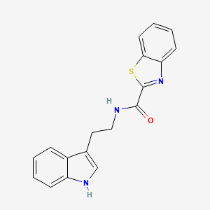 molecular formula C18H15N3OS B1182696 N-[2-(1H-indol-3-yl)ethyl]-1,3-benzothiazole-2-carboxamide 
