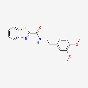 molecular formula C18H18N2O3S B1182698 N-[2-(3,4-dimethoxyphenyl)ethyl]-1,3-benzothiazole-2-carboxamide 