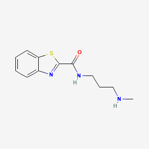 molecular formula C12H15N3OS B1182700 N-[3-(methylamino)propyl]-1,3-benzothiazole-2-carboxamide 