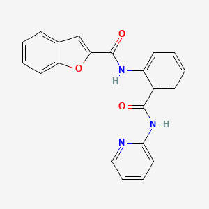 N-[2-(pyridin-2-ylcarbamoyl)phenyl]-1-benzofuran-2-carboxamide