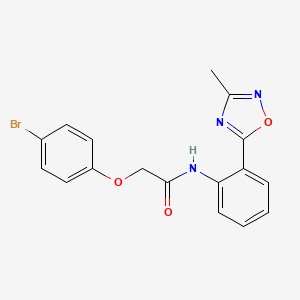2-(4-bromophenoxy)-N-[2-(3-methyl-1,2,4-oxadiazol-5-yl)phenyl]acetamide